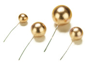Bubbles Einstecker gold, 20 Stück - Tortendekoshop