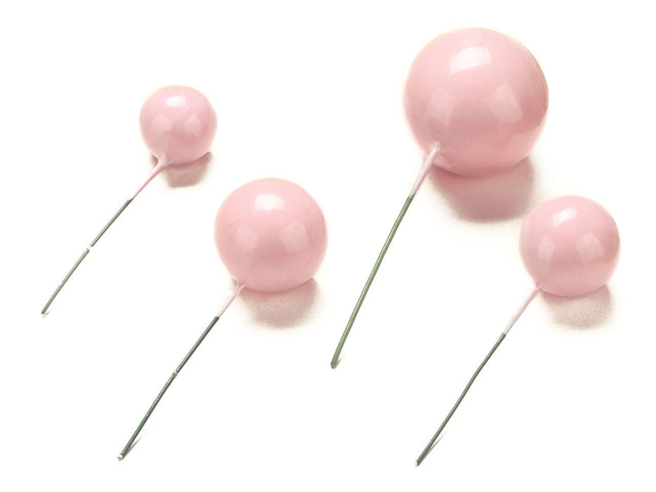 Bubbles Einstecker rosa, 20 Stück - Tortendekoshop