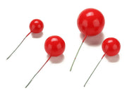 Bubbles Einstecker rot, 20 Stück - Tortendekoshop