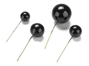 Bubbles Einstecker schwarz, 20 Stück - Tortendekoshop