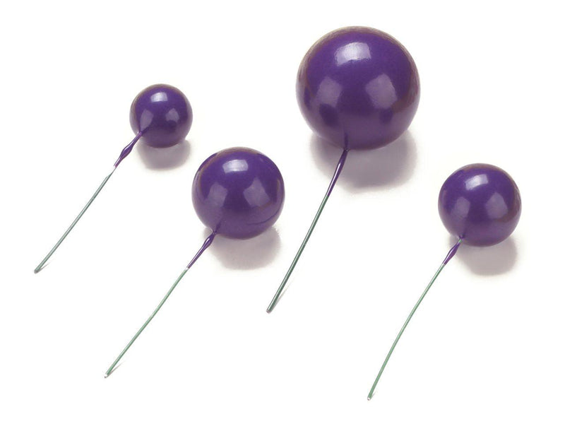 Bubbles Einstecker violett, 4 Stück - Tortendekoshop