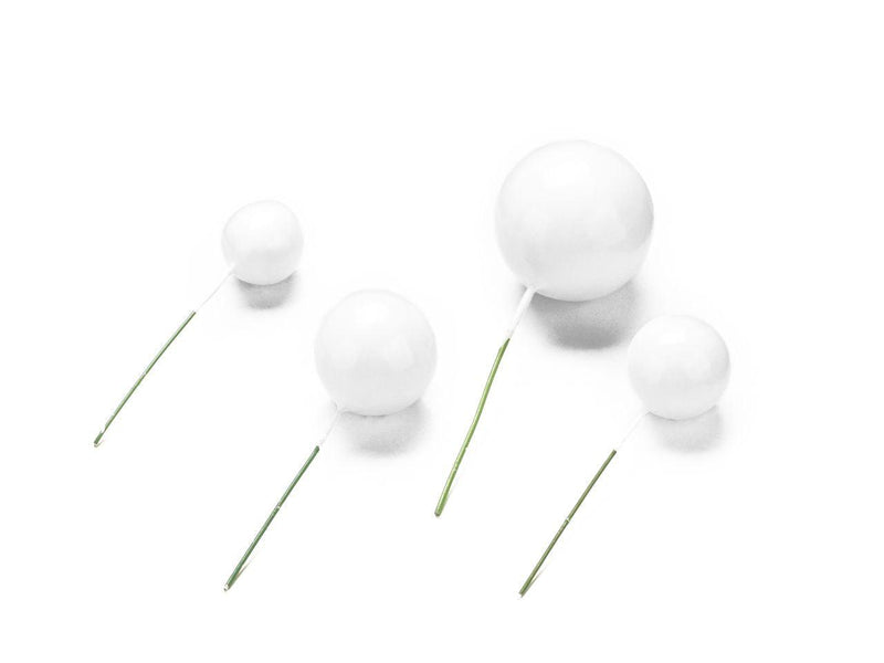 Bubbles Einstecker weiß, 20 Stück - Tortendekoshop