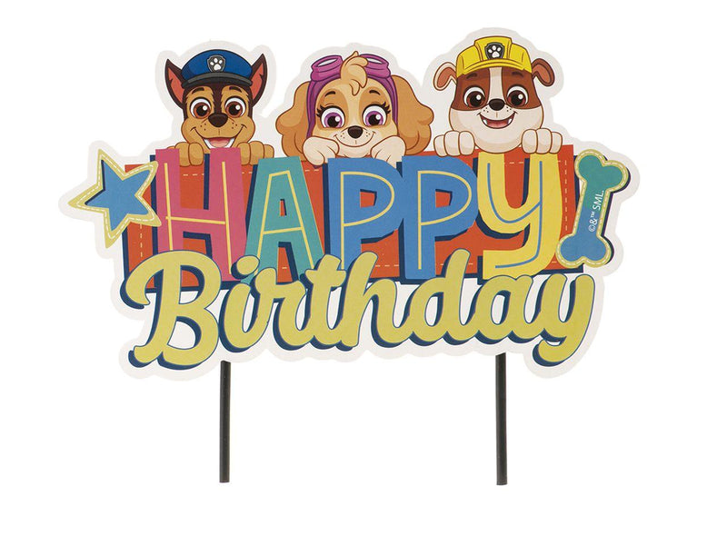 Cake Topper Papier Paw Patrol, 16,5x15cm - Tortendekoshop