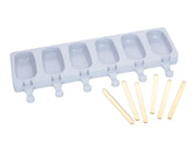 Cakesicles Form Silikonform, 6er Verbund, inkl. 6 Stielen - Tortendekoshop
