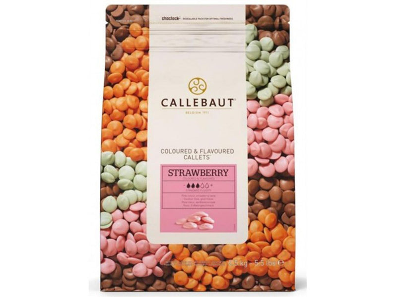 Callebaut Callets Aardbei, 2,5kg