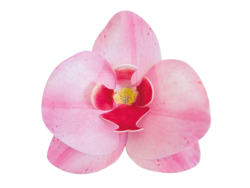 Wafer Paper Orchid roze, 7,5-8,5cm, 10 stuks