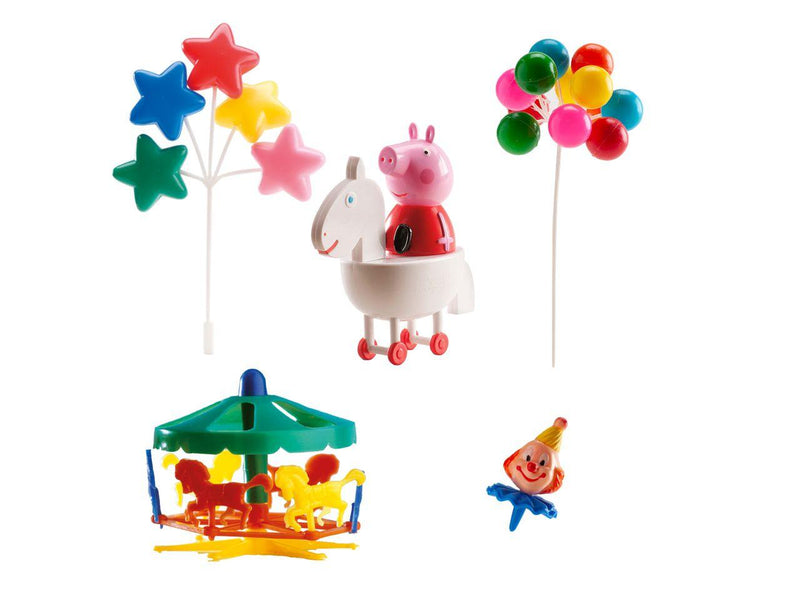Dekorations-Kit Peppa Pig Pferd - Tortendekoshop