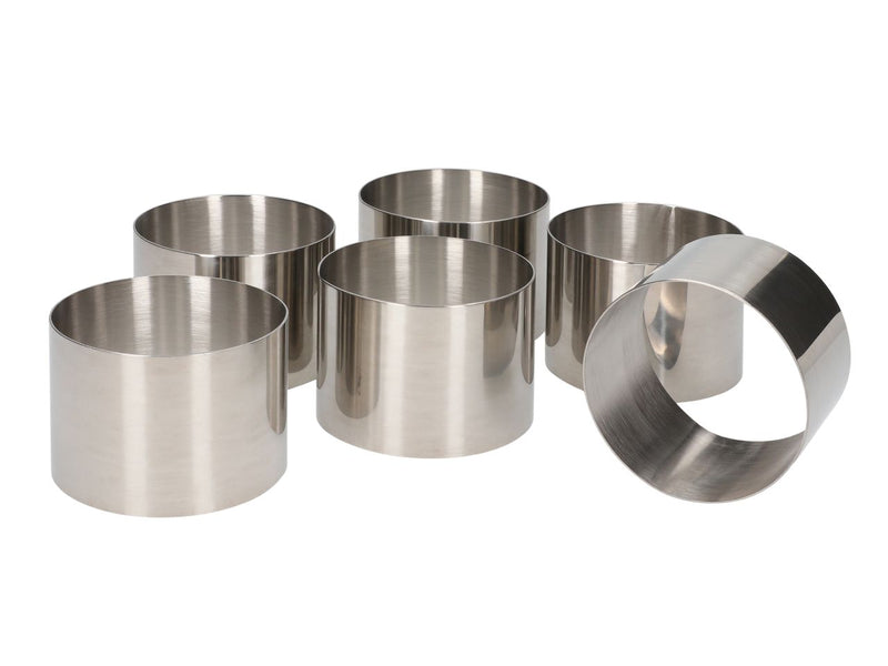 Dessertringen rond, 8 stuks 