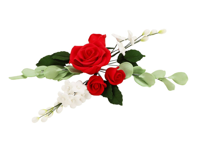 Fijne Suikerboeket Rozen Rood 