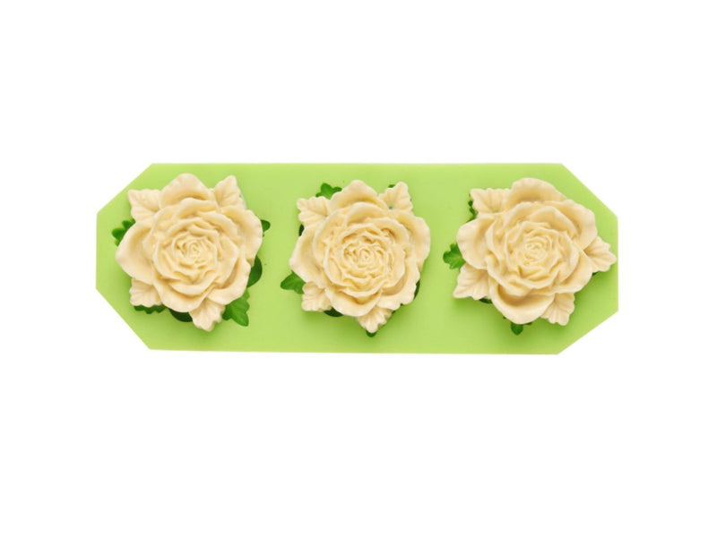 Fondantform 3 Rosen, 4cm