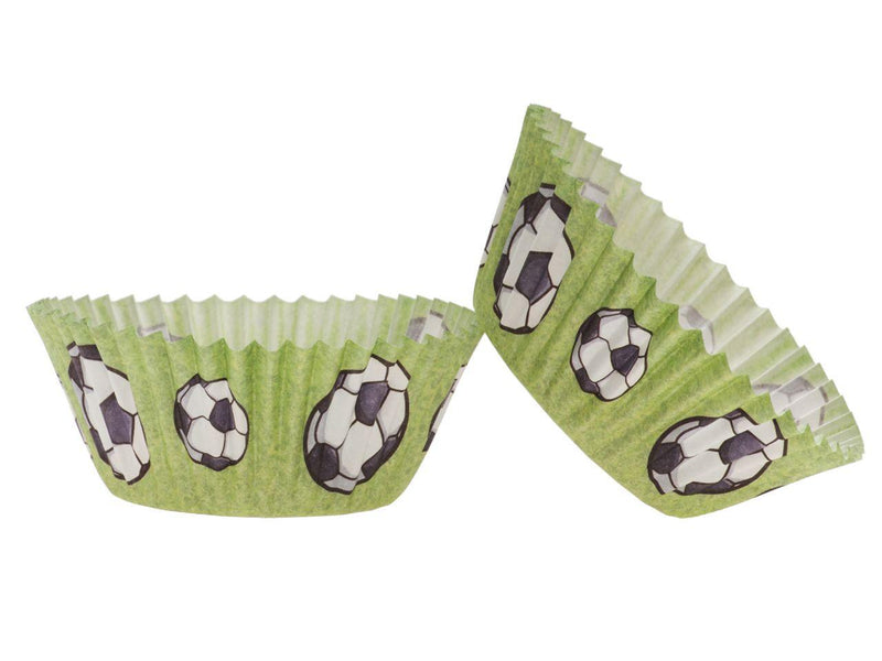 Football Backförmchen, 25 Stück - Tortendekoshop