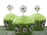 Football Backförmchen, 25 Stück - Tortendekoshop