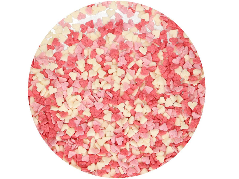 FunCakes Mini herzen Rosa-Weiß-Rot, 60g