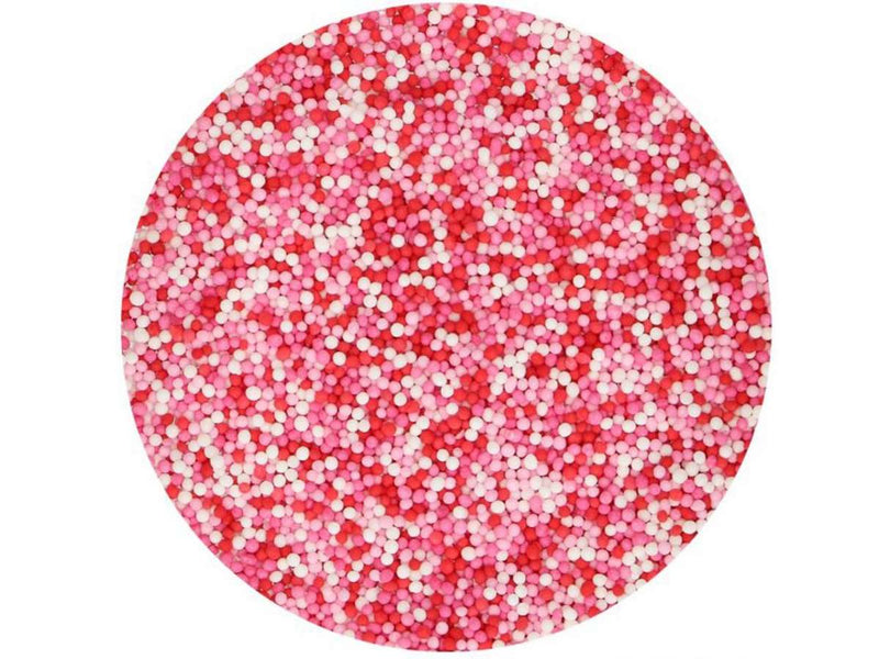 FunCakes Miniperlen Lots of Love, Weiß, Rosa, Rot, 80g