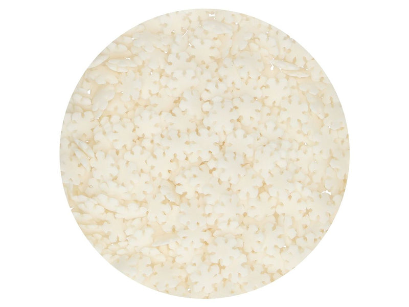 FunCakes Schneeflocken Weiß, 50g