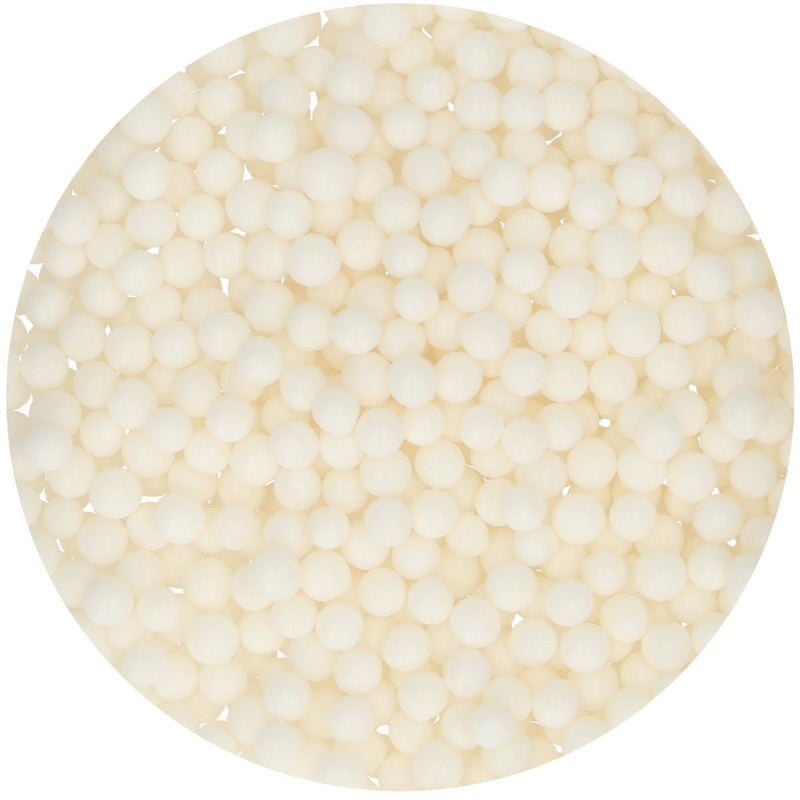 FunCakes Soft Pearls Medium Weiß, 60g