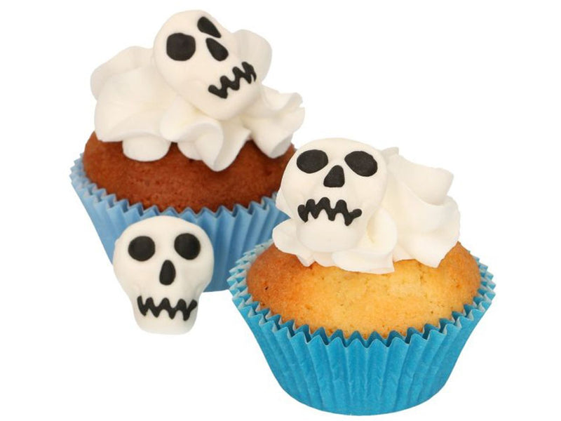 FunCakes Suikerdecoratie Schedels, Set van 8