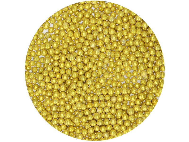 FunCakes Zuckerperlen Metallic Gold, 80g