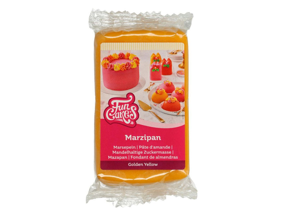 FunCakes Buntes Marzipan Gold Gelb, 250g