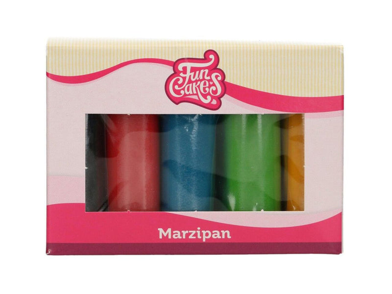 FunCakes Mandelhaltige Zuckermasse Multipack Essential Color, 500g