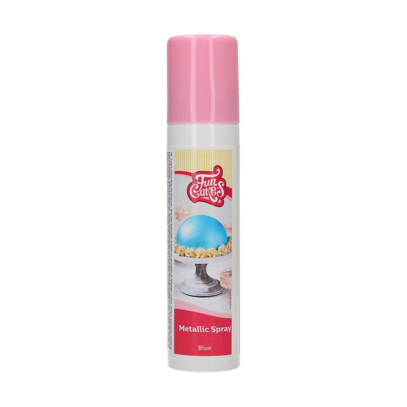 FunCakes Metallic-Spray Blau, 100ml - Tortendekoshop