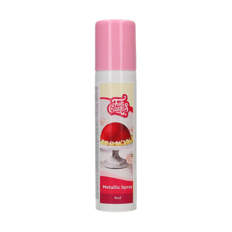 FunCakes Metallic-Spray Rot, 100ml - Tortendekoshop