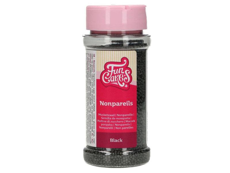Funcakes Miniperlen Schwarz, 80g