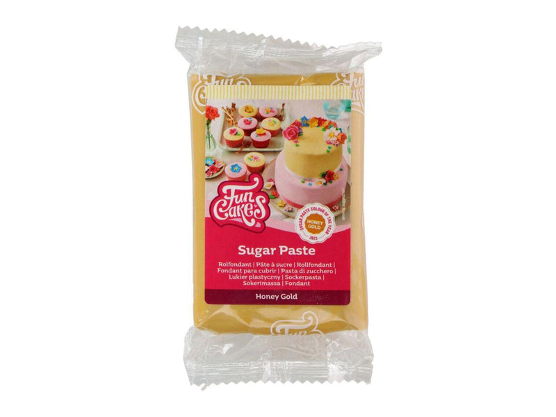 FunCakes Zuckerpaste Honey Gold, 250g - Tortendekoshop