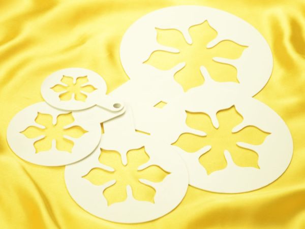 Hippenschablonen Magnolie, 5-teilig