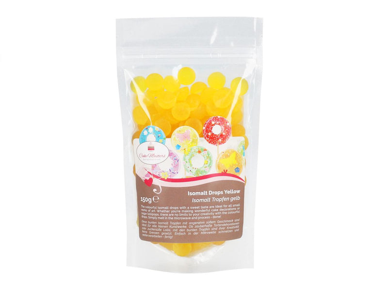 Isomalt Tropfen gelb, 150g