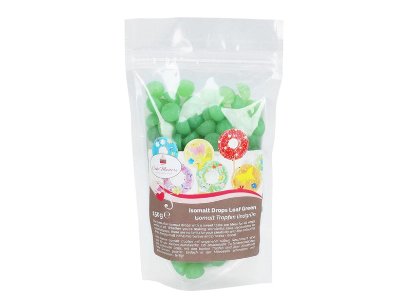 Isomalt Tropfen lindgrün, 150g