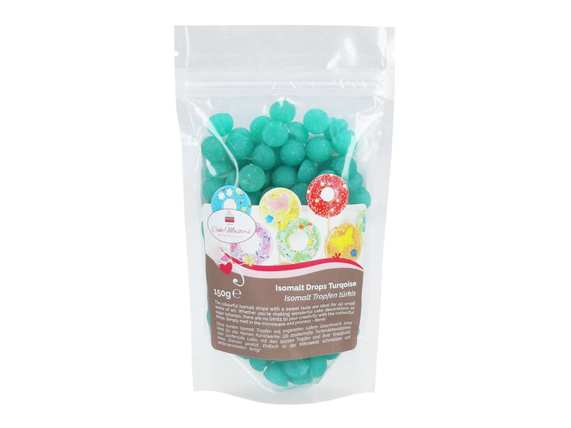 Isomalt Tropfen türkis, 150g