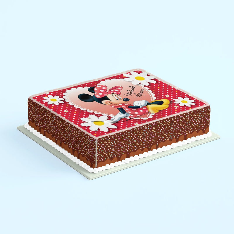 Minnie Mouse Tortenaufleger, Rechteckig
