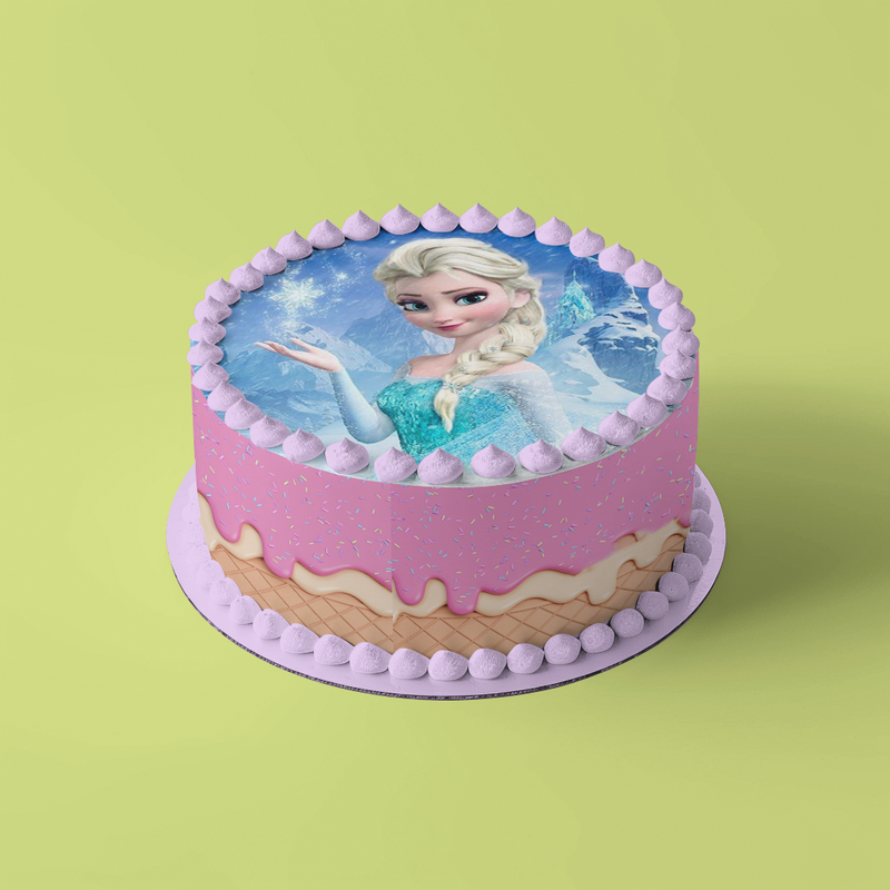 Frozen, Elsa Runde Tortenaufleger