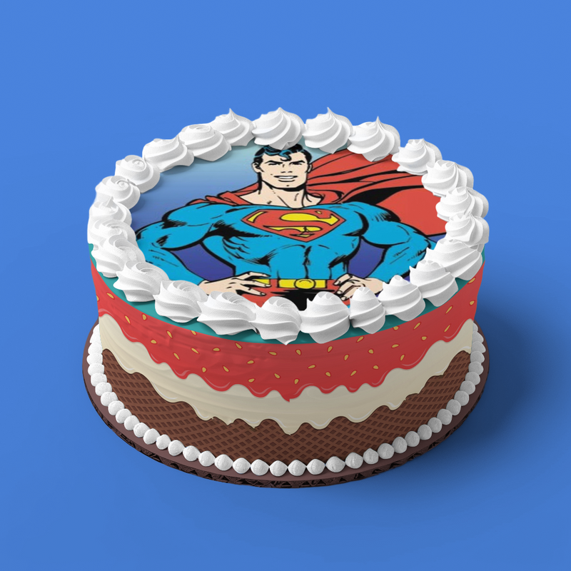 Superman Runde Tortenaufleger