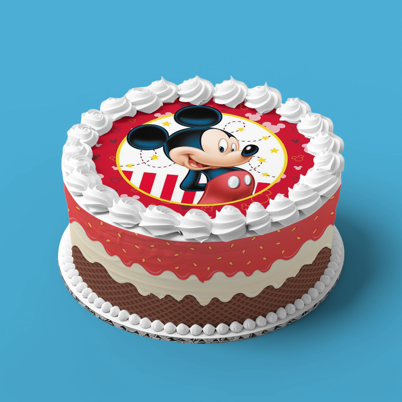 Mickey Mouse Runde Tortenaufleger
