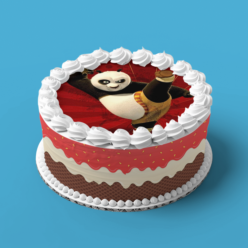 Kung Fu Panda Runde Tortenaufleger