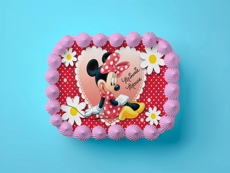 Minnie Mouse Tortenaufleger, Rechteckig