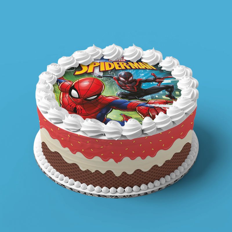 Spiderman Ronde Taart Toppers