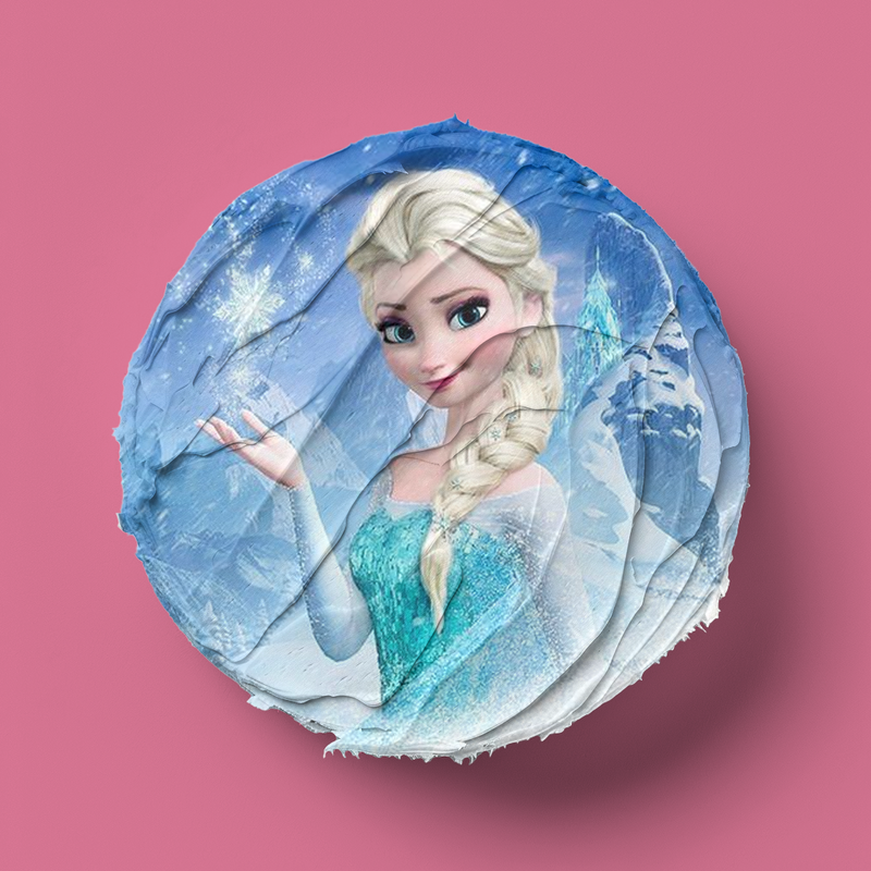 Frozen, Elsa Runde Tortenaufleger