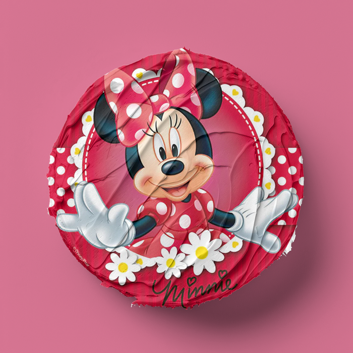 Minnie Mouse Thema Runde Tortenaufleger