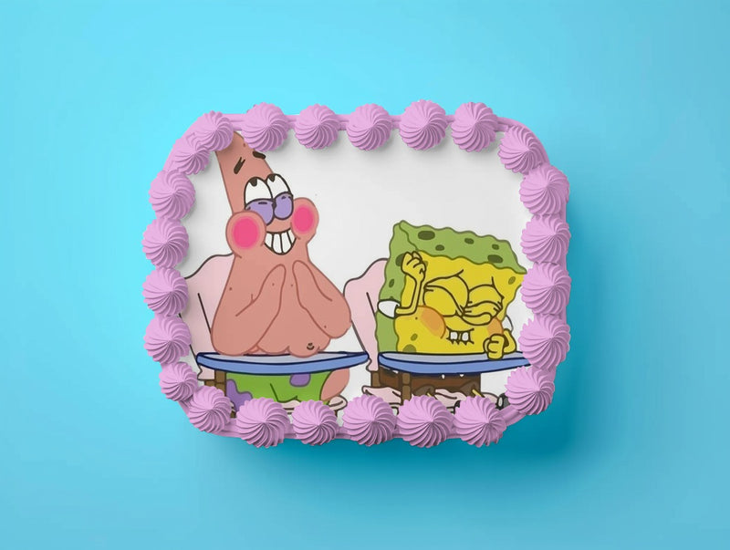 Spongebob Tortenaufleger, Rechteckig