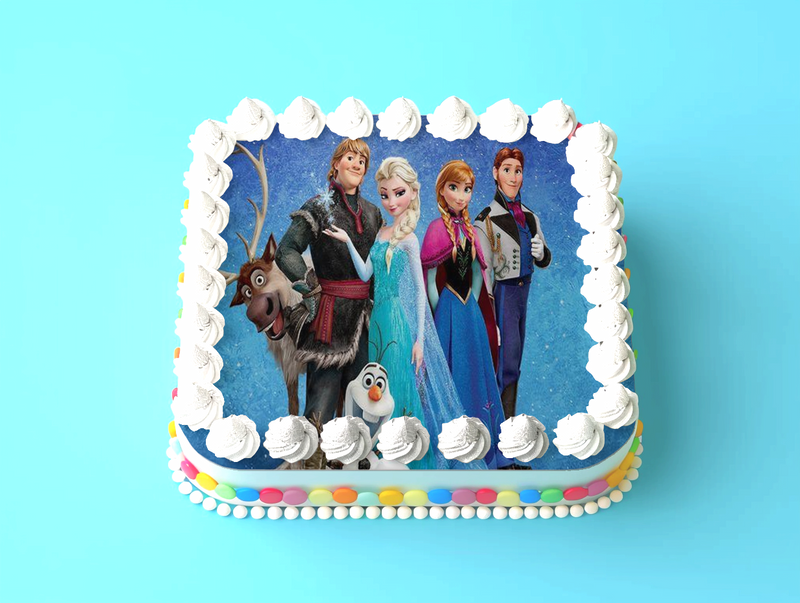 Frozen Thema Tortenaufleger, Rechteckig