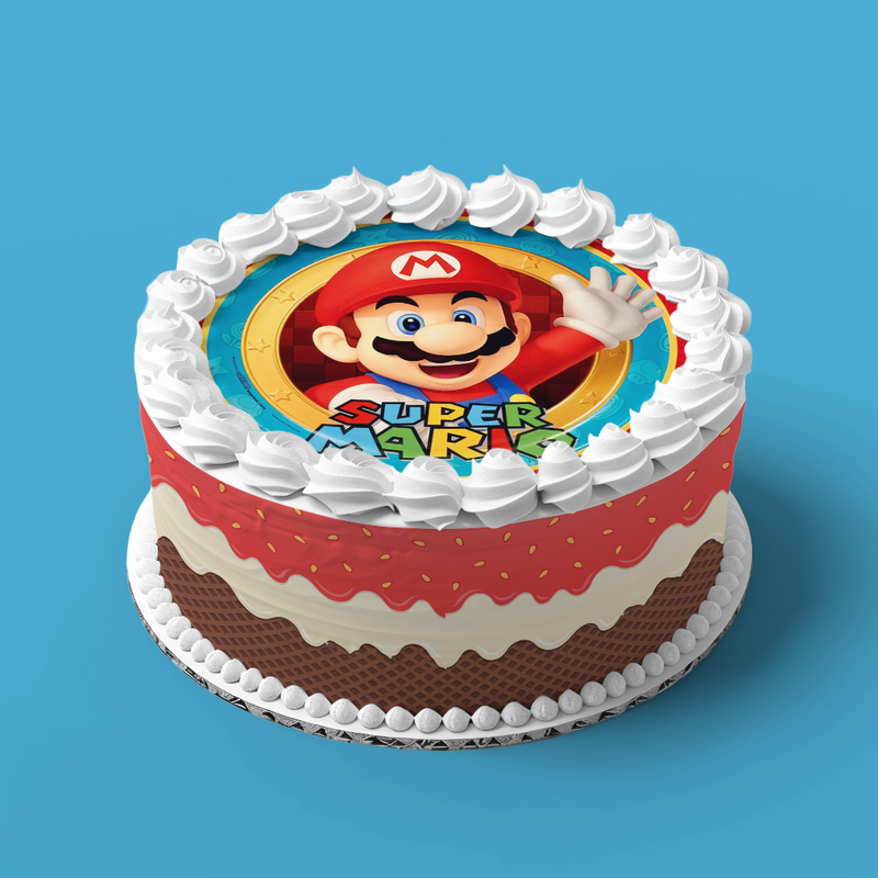 Mario Bros Tortenaufleger, Runde