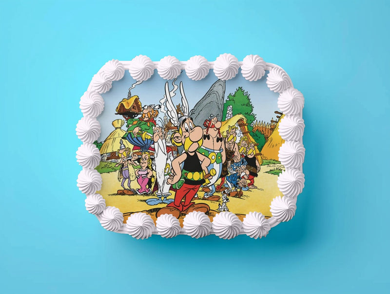 Asterix, Oberix Tortenaufleger, Rechteckig