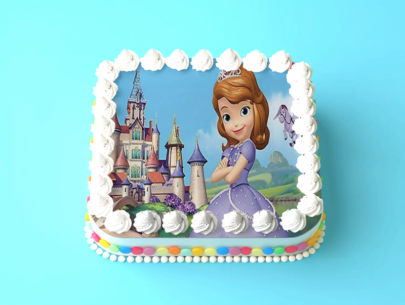 Prinzessin Sofia Tortenaufleger, Rechteckig