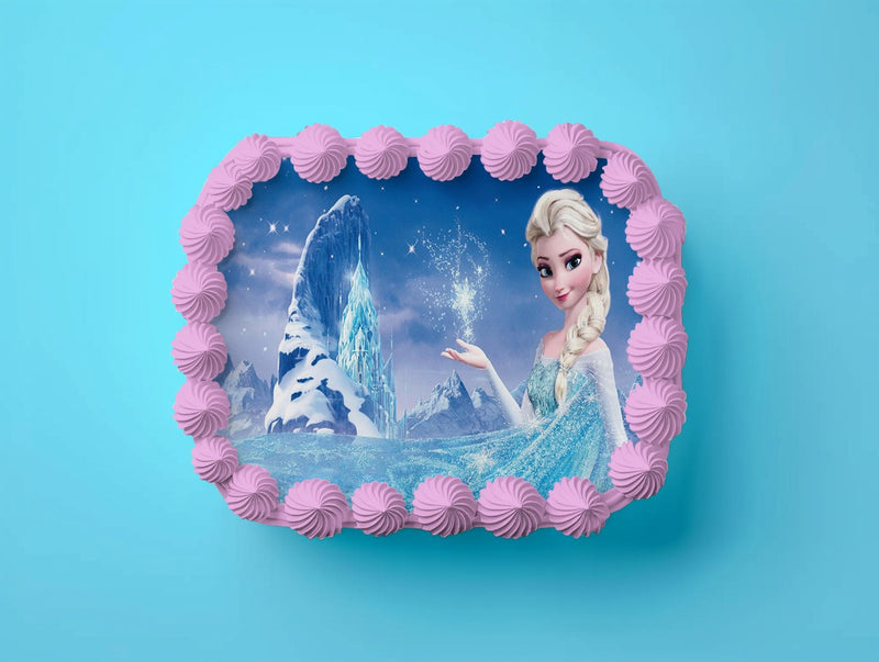 Frozen, Elsa, Eiskönigin Tortenaufleger, Rechteckig