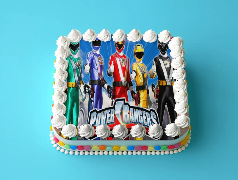 Power Rangers Tortenaufleger, Reckteckig