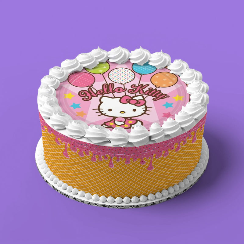 Hello Kitty Runde Tortenaufleger