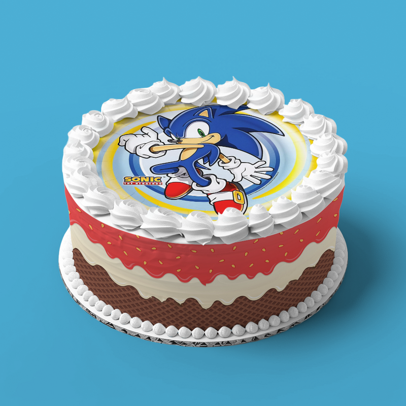 Sonic Runde Tortenaufleger